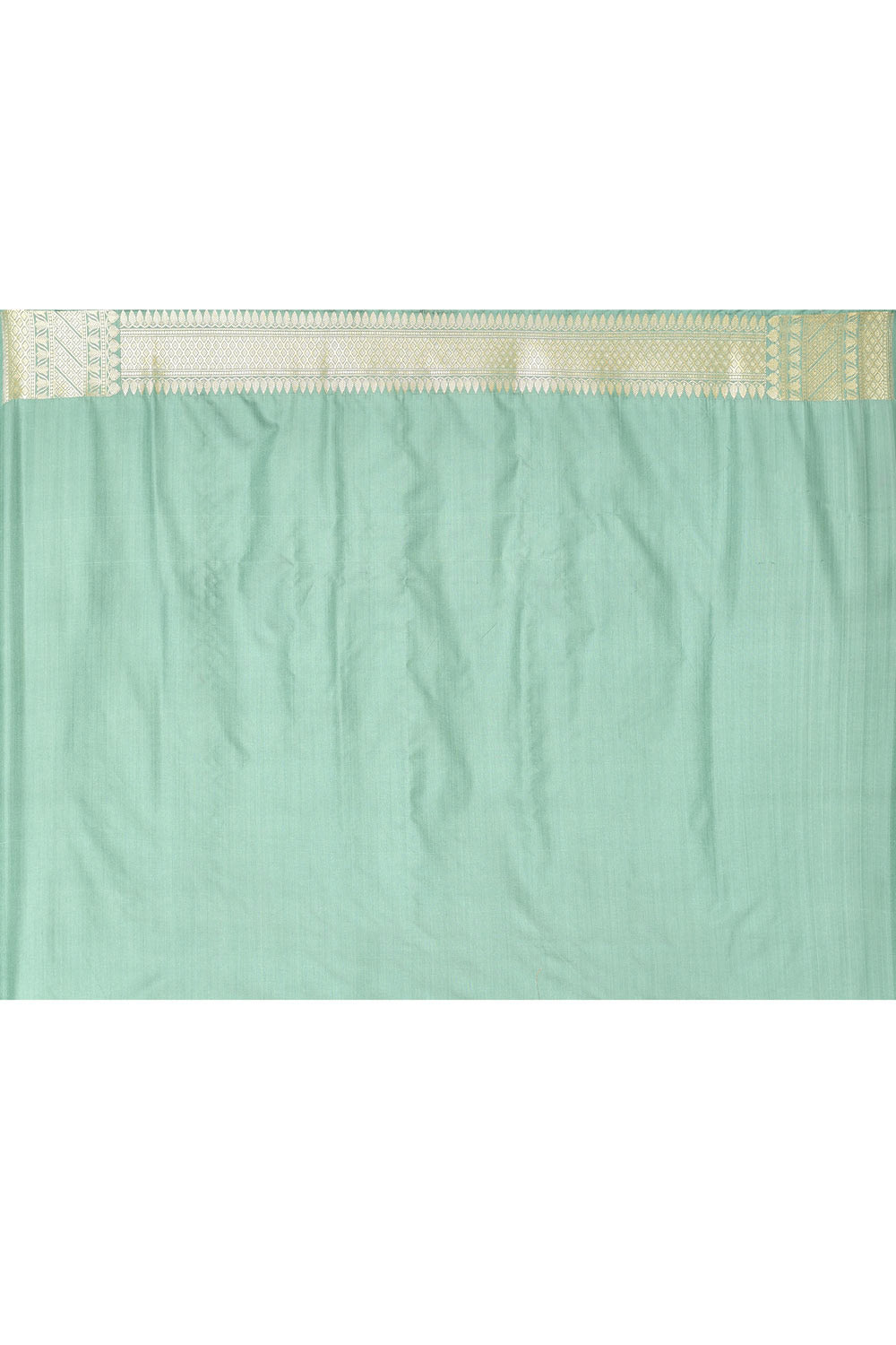Dusty Green Semi Katan Mushru Satin Banarasi Handloom Saree Dusty Green Semi Katan Mushru Satin Banarasi Handloom Saree