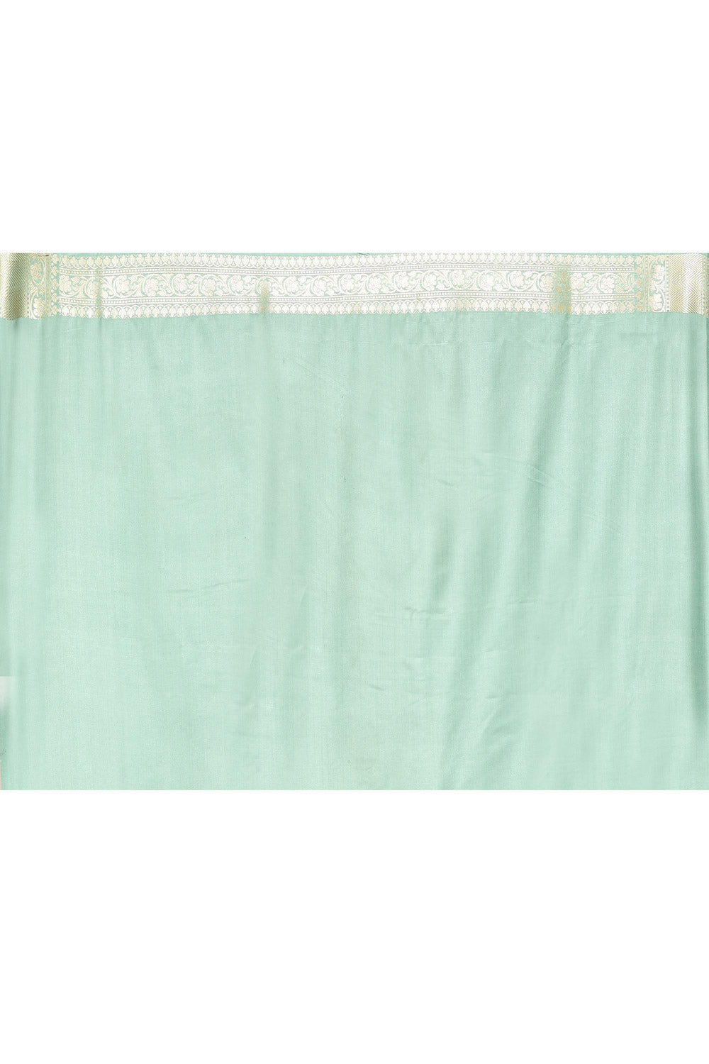 Dusty Green Semi Katan Mushru Satin Banarasi Handloom Saree Dusty Green Semi Katan Mushru Satin Banarasi Handloom Saree
