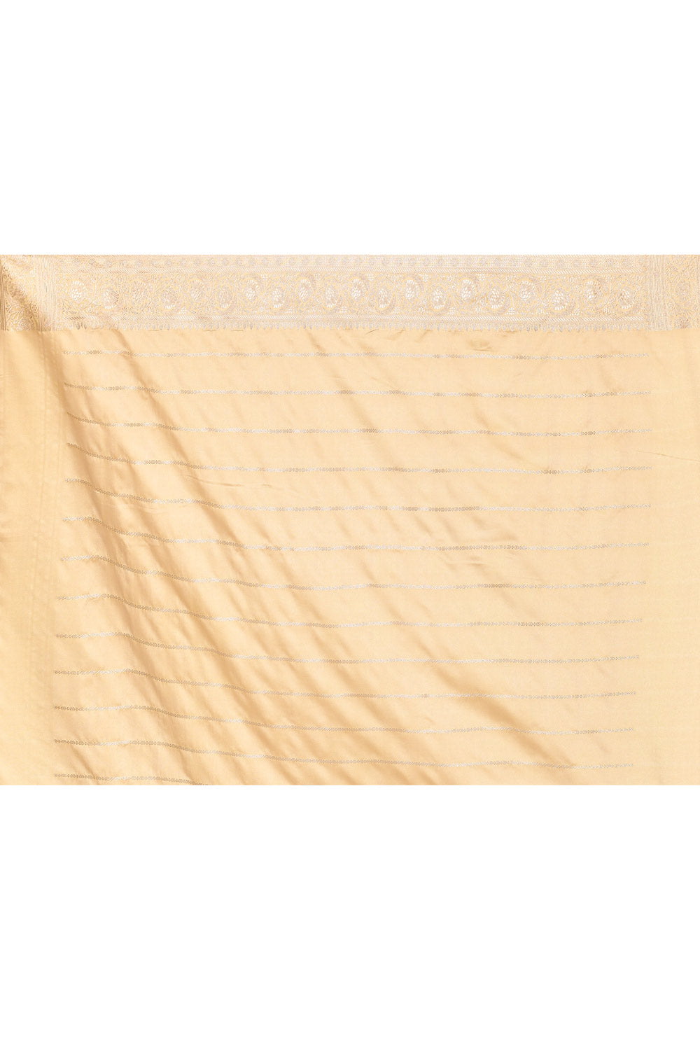 Beige Tussar Semi katan Mushru Satin  Banarasi Handloom Saree Beige Tussar Semi katan Mushru Satin  Banarasi Handloom Saree