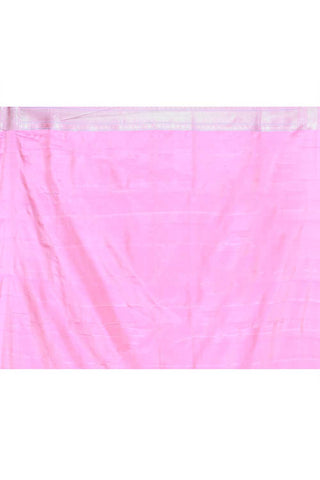 Baby Pink Pure Katan Silk Banarasi Handloom Saree
