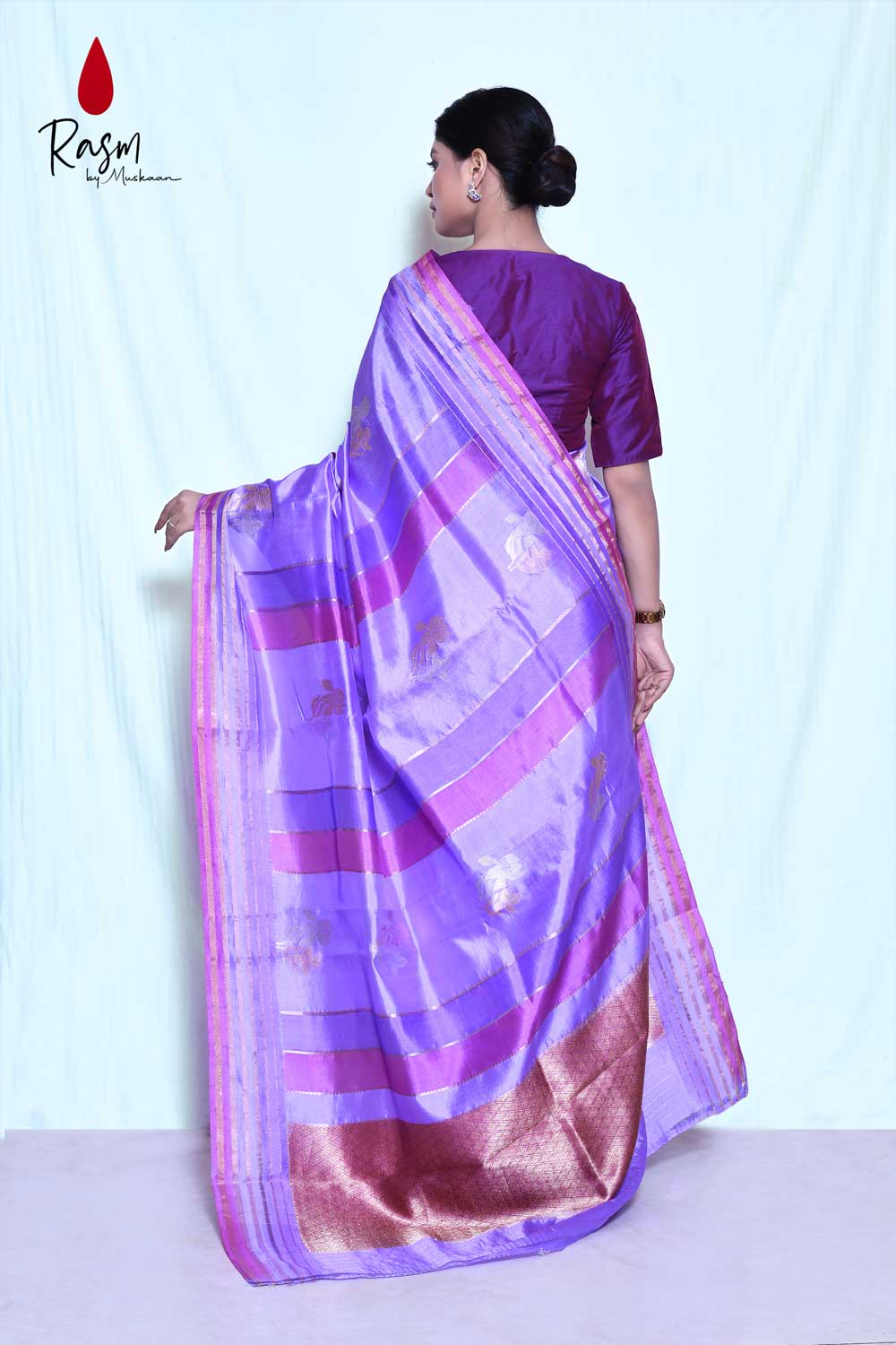 Rangkat Banarasi Handloom Saree With Kadhua Boota