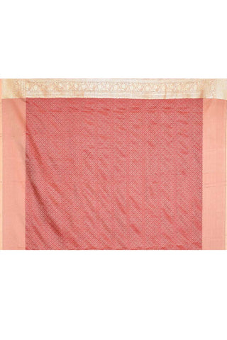 Tanchoi Banarasi Handloom Saree With Contemporary Stripe Pattern Design