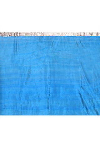 Rangkat Pure Kora Organza Banarasi Handloom Silk Saree With Modern Contemporary Striped Body