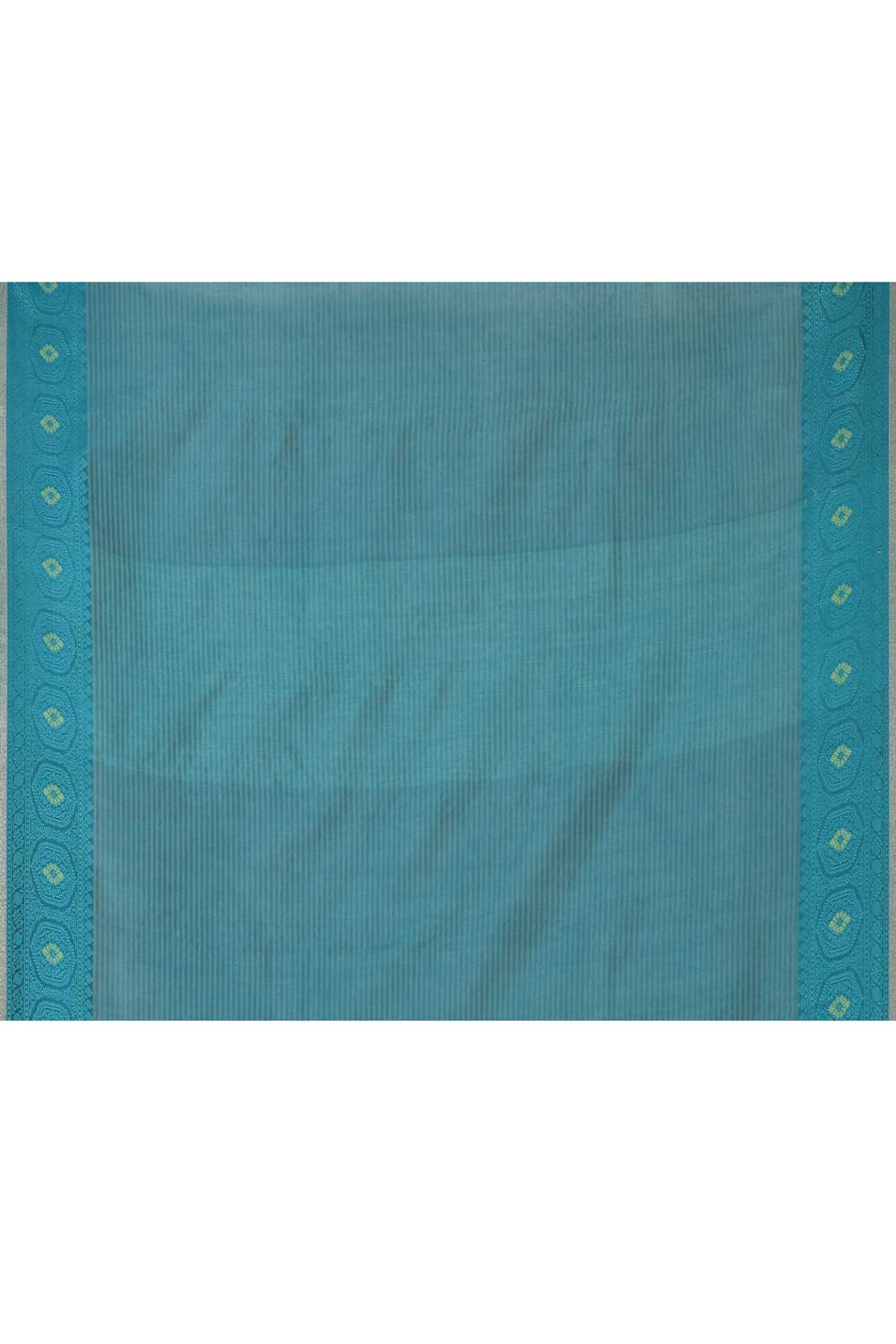 Grey Pure Cotton Silk Banarasi Handloom Saree With Handwoven Resham Boota