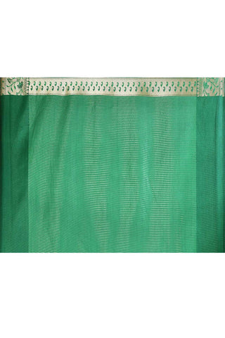 Green Paithani Banarasi Handloom Saree with Meenakari Boota and Border