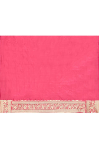 Blush Pink Pure Katan Silk Banarasi Handloom Silk Saree