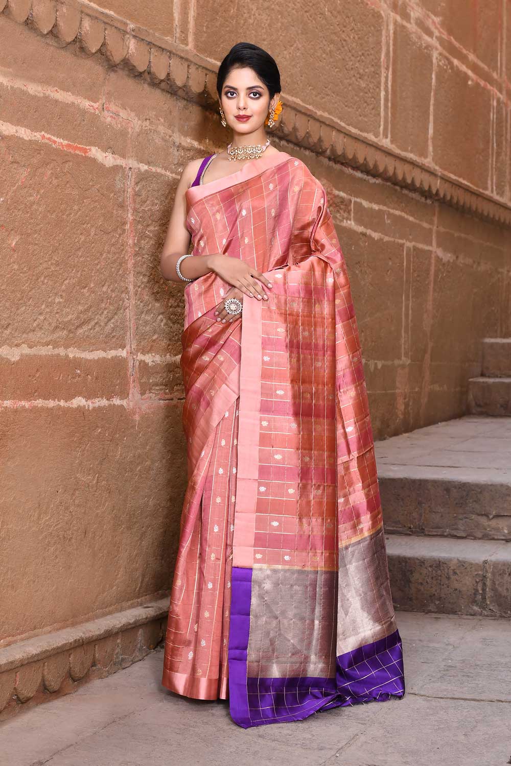 Pure Katan Silk Banarasi Handloom 'Rangkat' Saree