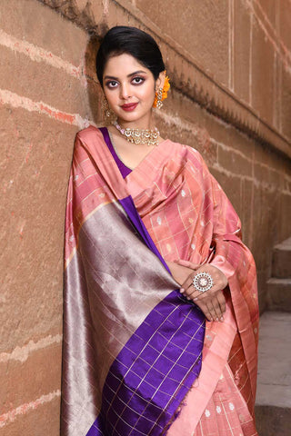 Pure Katan Silk Banarasi Handloom 'Rangkat' Saree