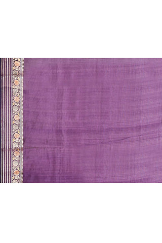 Lilac Pink Pure Katan Banarasi Handloom Silk Saree