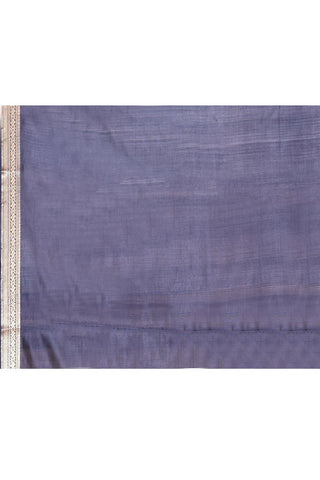 Navy Blue Pure Katan Silk Banarasi Handloom Silk Saree