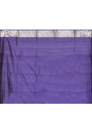 Midnight Blue Pure Katan Silk Banarasi Handloom Silk Saree