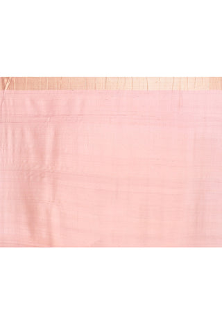 Old Rose Gold Pure Tussar Georgette Silk Banarasi Handloom Silk Saree