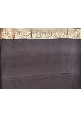 Midnight Black  Pure Katan Silk Banarasi Handloom Silk Saree