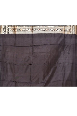 Black Pure Katan Banarasi Handloom Silk Saree