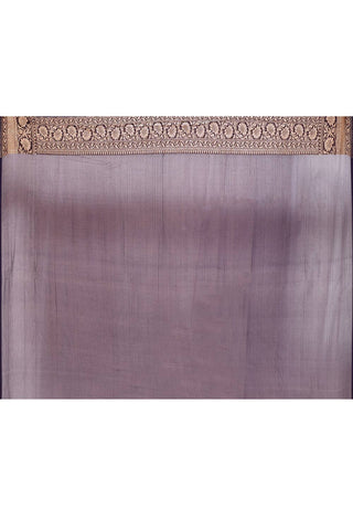 Lilac- Pink Pure Khaddi Georgette Banarasi Handloom Silk saree