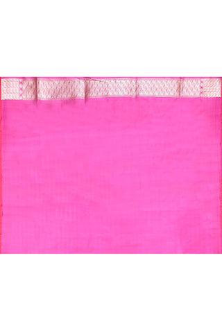 Barbie Pink Pure Katan Silk Banarasi Handloom Silk Saree