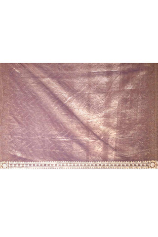 Blue - Grey Banarasi Tissue Handloom Saree
