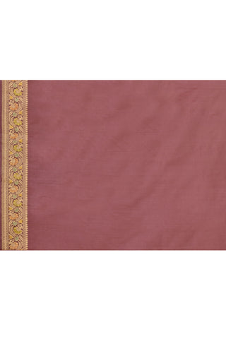 Lilac Pure Katan Silk kadhua Meenakari Banarasi Handloom Saree