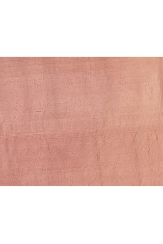 'Tarini' Rose Pink with Rust Brown Lilac on the edge Pure Tussar Banarasi Handloom Saree