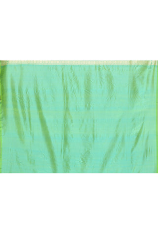 'Classic Lime Breeze' Pure Katan Silk Banarasi Handloom Saree