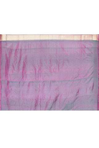 Handloom Persian Green Pure Katan Silk Banarasi Handloom Saree with Contrast Border