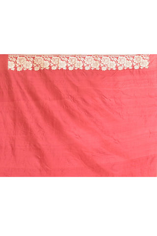 'Gul' Red Onion Punch - Pure Katan Silk Banarasi Handloom Saree with Meenakri kadhua Boota