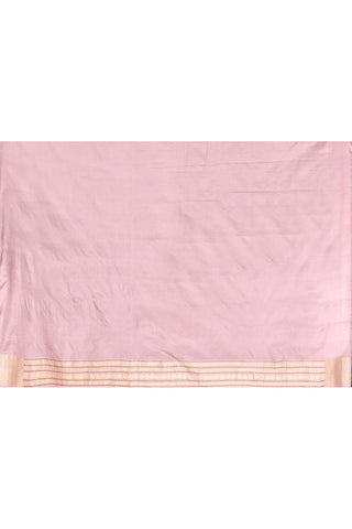 'Khwab' Lilac Pure Katan Silk Kadhua Jangla Banarasi Handloom Saree with Meenakari